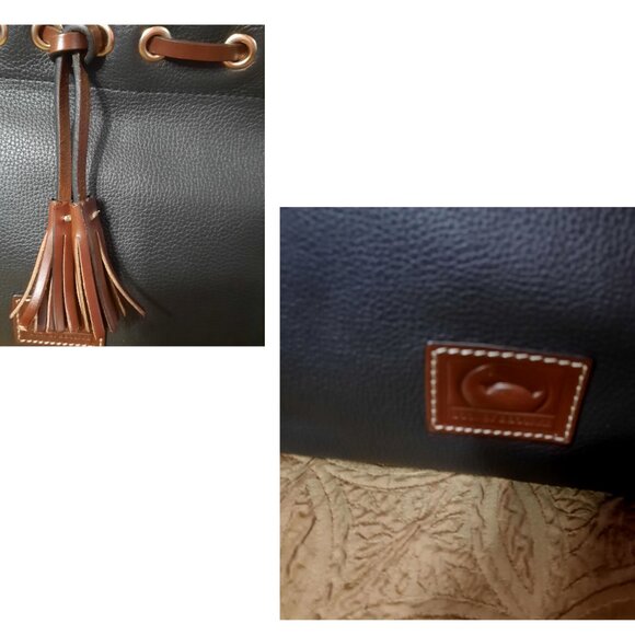 Dooney & Bourke Leather Wakefield Tassel Tote - Picture 12 of 15
